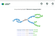 Tablet Screenshot of languagegarden.com